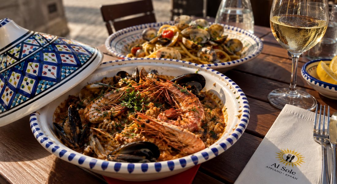 Specialità di pesce servite al Ristorante Al Sole